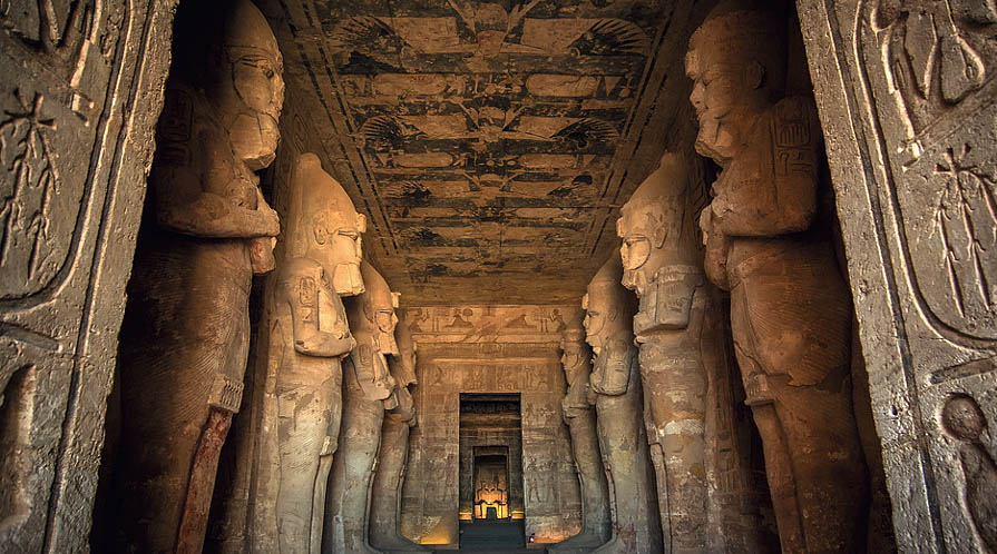 Abu Simbel Tempel, Säulenhalle Abu Smbel Tempel